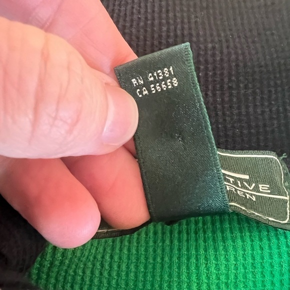 Lauren Ralph Lauren Kelly Green Waffle Weave Quarter Zip High Collar/PL - Picture 6 of 12